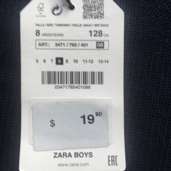 Navy Blue Boys Sweater - Picture 7 of 8